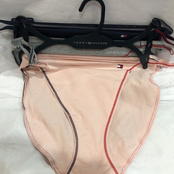 Tommy Hilfiger 3pack contrast stitching cotton double string bikini panties XL‎ - Picture 12 of 13
